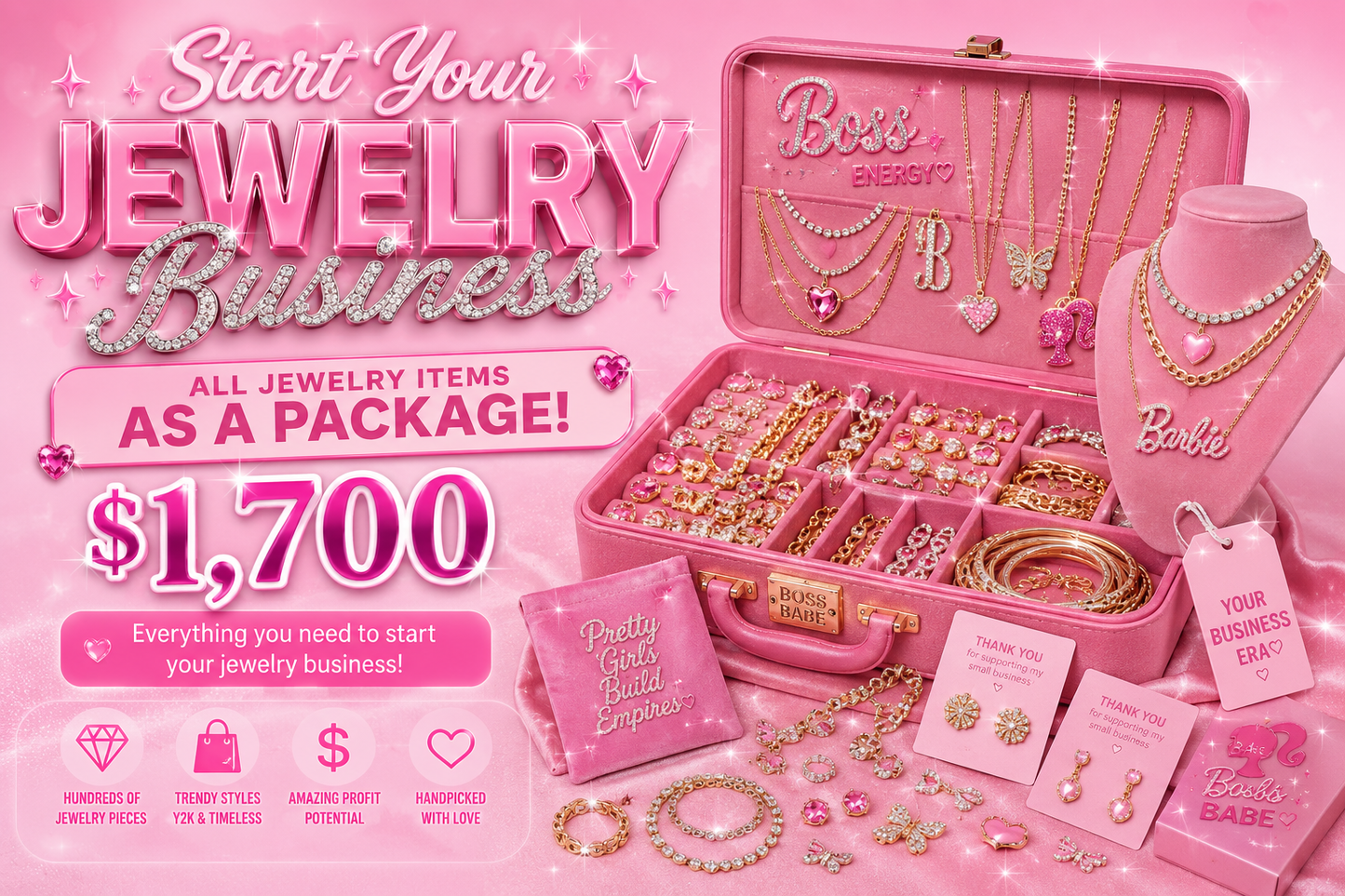 WHOLESALE JEWELRY PACKAGE (EVERY ITEM ON THE SITE)