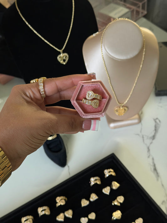 HEART CUFF RING