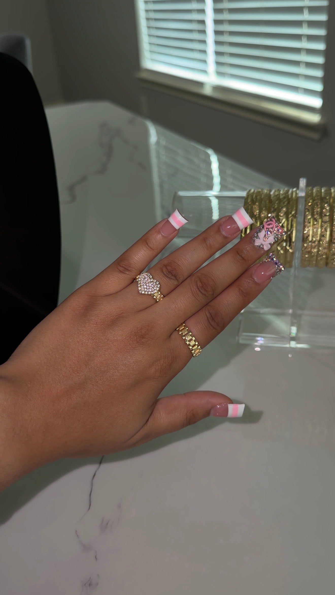 ROLEX PINK HRT RING